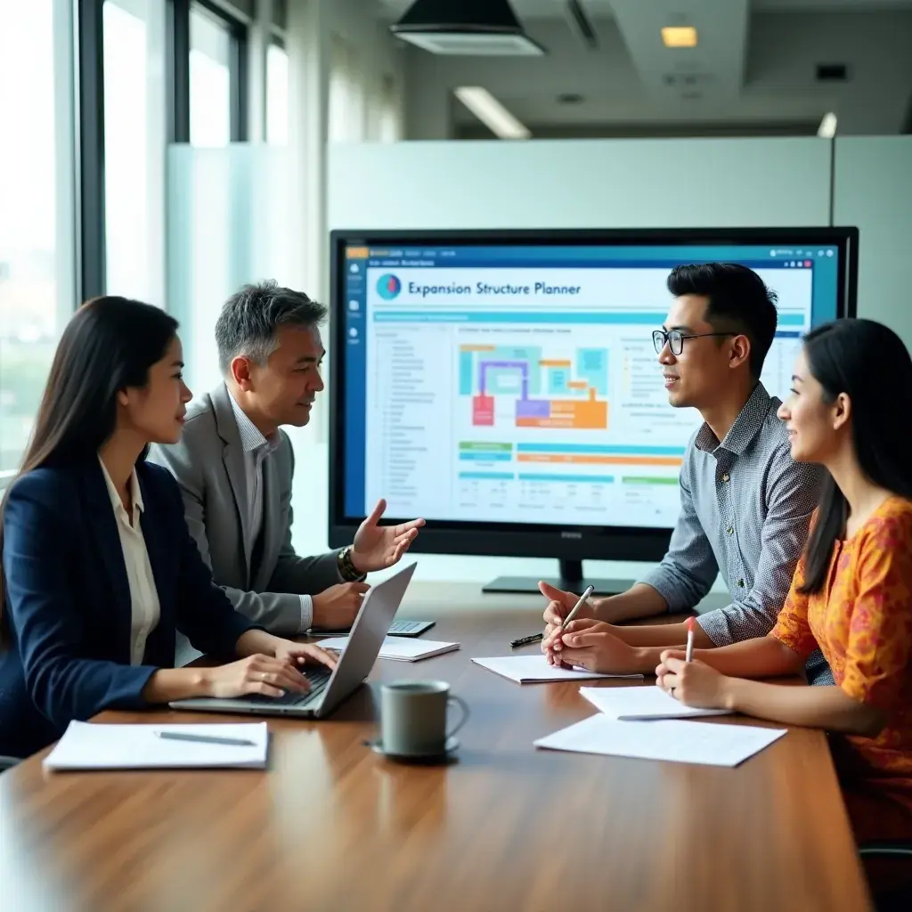 Creative team at work